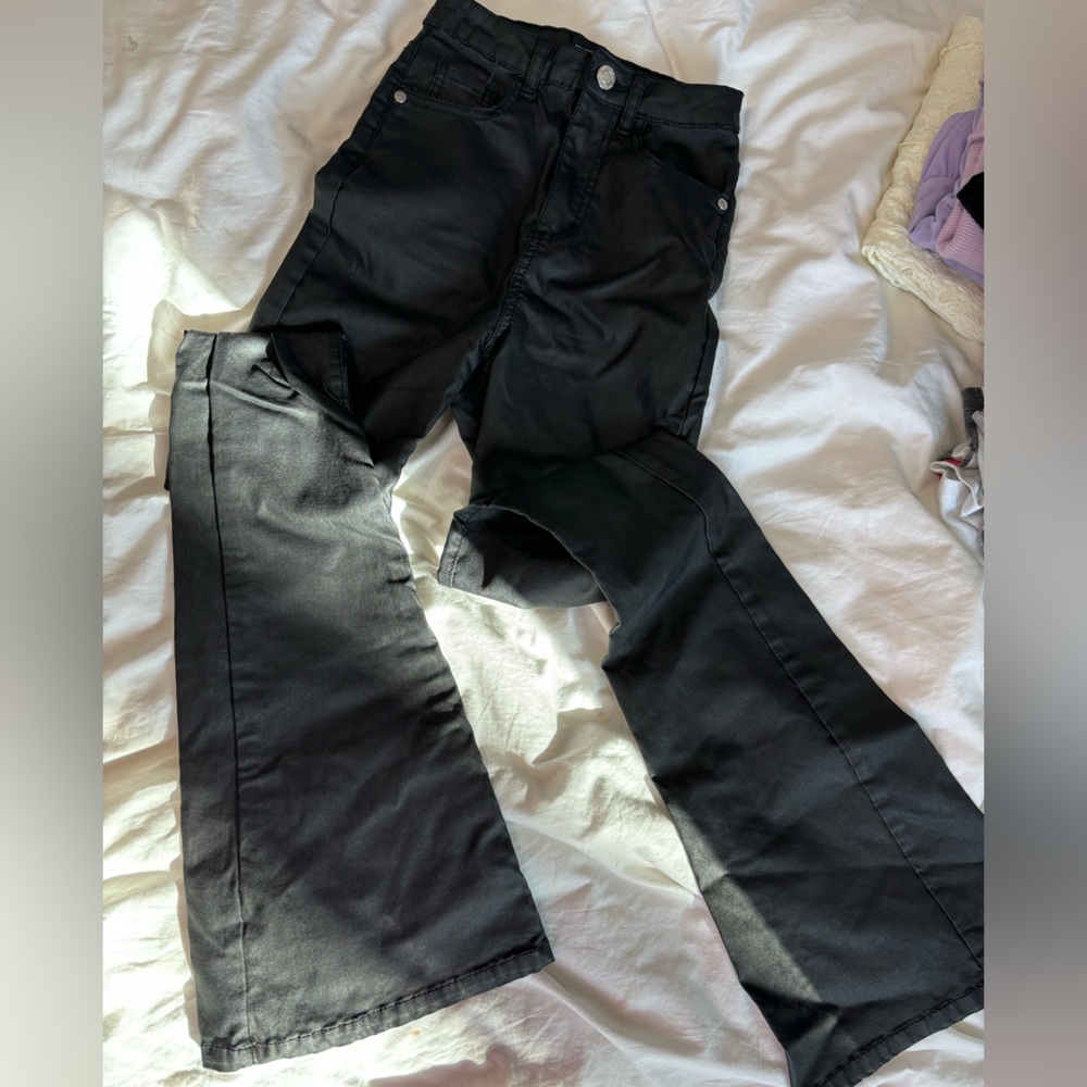 Pretty Little Thing Flare Faux Leather Pants